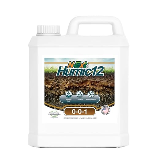 12% Humic Acid for Lawns Bio-Stimulant Liquid Fertilizer - 1 Gallon Covers 14222 Square Feet - Increased Root Growth Nutrient Uptake and Soil Structure