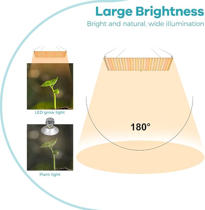 2PCS400W LED Plant Growing Lights 234LEDs High Luminance Full Spectrum Sunlike Mimic Photosynthesis Lighting for Indoor Planting Succulent Flower Seedling Growth Design 2835 Chips Vegetable Supplement
