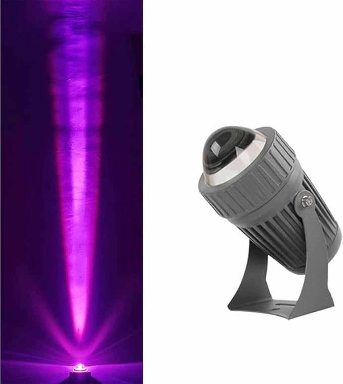 LED Outdoor Landscape Lights - Spotlight Led Beam Light IP66 Waterproof Adjustable Angle Long Distance Projection Light for Hotel Villa Courtyard Facade Wall Wash Lighting(Purple)