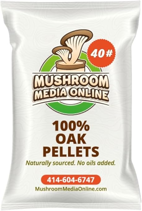 100% Oak Mushroom Pellets Substrate (40 Pounds)