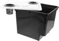 Plastic Planting Basket Cultivation Buckets for Cilantro Hydroponic Plants Bucket Black 2 Hole Covers Suitable for Home Garden