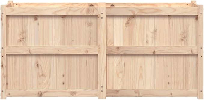 Wooden Raised Garden Bed Garden Planter Box Outdoor Wood Raised Garden Bed for Planting Plants Vegetables 59.1x19.7x27.6 Solid Wood Pine-254