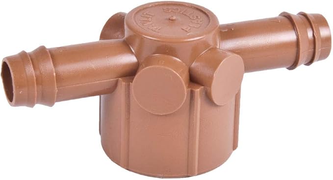 10-PACK - Drip Irrigation 3/4” FNPT TEE Adapter x 1/2 Barb Universal Barbed Fitting Fitsof 17mm 600 ID 1/2-Inch Drip Tubing (3/4 Female Tee Adapter)