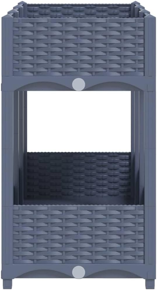 Raised Bed PlanterGarden BedGalvanized Raised Garden BedPlanter Raised bedsGalvanized Planter47.2x15.7x28 Polypropylene