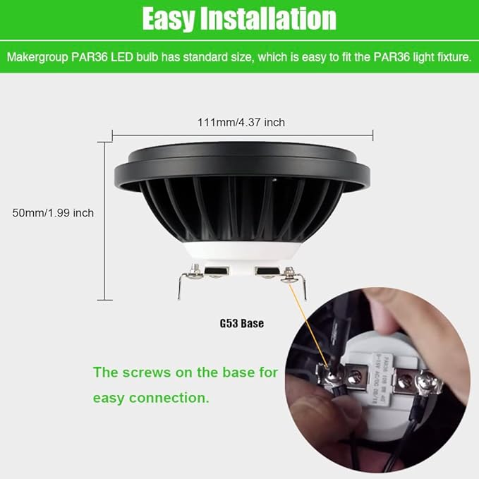 PAR36 Landscape LED Light Bulb Daylight White and MR16 LED Bulbs