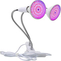 Grow Light Double 20W Plant Lights for Indoor Plants290 LEDs Dual Head Plant Grow Lamp for Plants Indoor Seeds Hydroponics Greenhouse Gardening 360 Degree Adjustable Gooseneck
