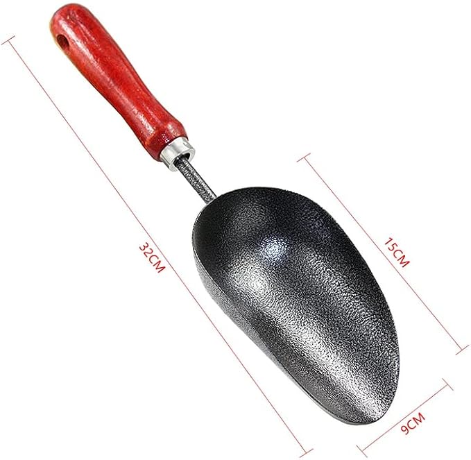 5PCS/Set Wooden Handle Iron Garden Shovel Rake Spade for Flowers Potted Plant Bonsai Mini Gardening Tools Set Digging Weeding