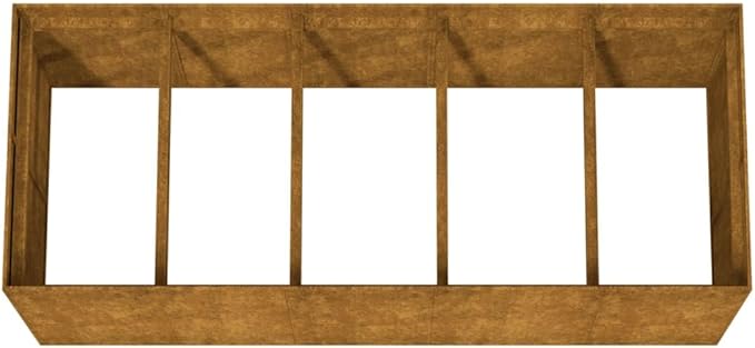 Garden Bed Corten Steel Outdoor Raised Planter Perfect for Vegetables Fences and Walls - 78.7 x 31.5 x 31.5 in