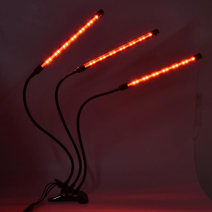 LED Plant Lamp with Grow Light Adjustable Gooseneck Timer Garden Grow Lamp USB Powered for Indoor Plants