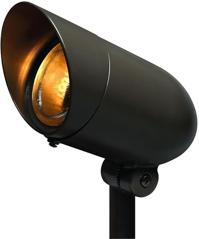 1-Light 120V L with Convex Clear Tempered Glass 3.75 inches W X 6.63 inches H-Bronze Finish Landscape Accent 81-Bel-559782