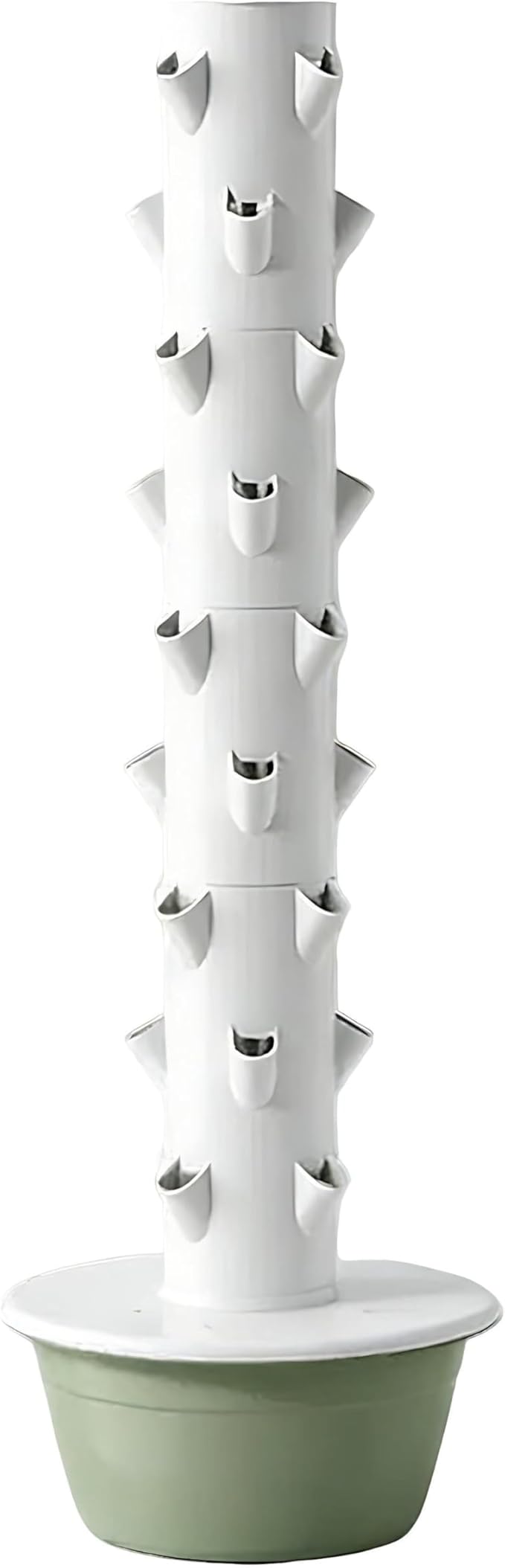 Hydroponics Tower Vertical Garden Planter Soilless Cultivation Grow Tower Top Water Distribution Driven recirculation Food-Grade Materials for Vegetables Strawberries Nolights-9Layer