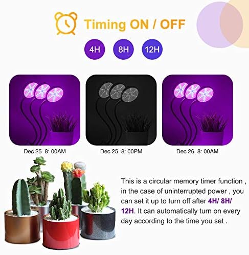 Full Spectrum Phyto Lamp DC5V USB LED Grow Light Dimmable Timer Desktop Clip Lamps IP66 Waterproof for Plants Flowers Vegetables Grow Box60w