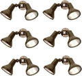 Ciata 15 Outdoor Security Flood Light 2 Head with Heavy Duty Cast Aluminum Body 150W PAR38 Weather Proof Dark Bronze Finish - 6 Pack