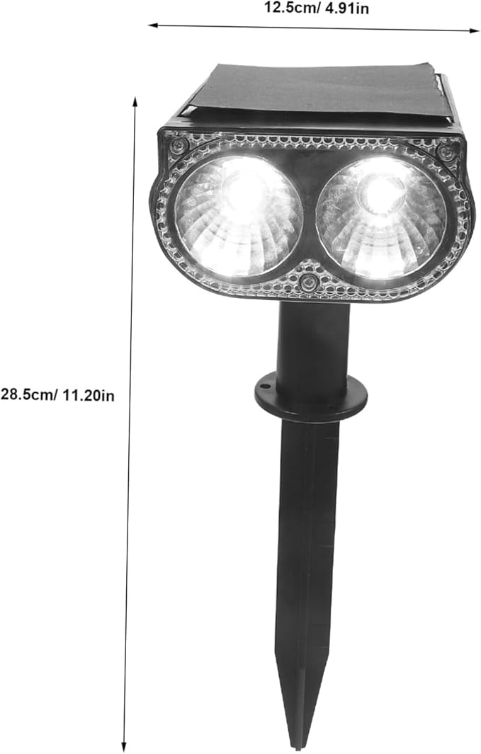 Homoyoyo 2pcs Solar Spotlights Led Landscape Lights Outdoor Garden Lights for Decorative Use