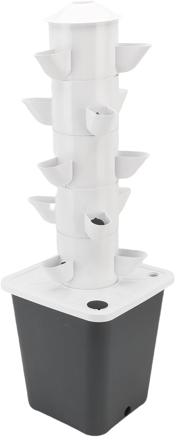 Vertical Planner Vertical Hydroponic Tower to Save Home Space (US Plug)