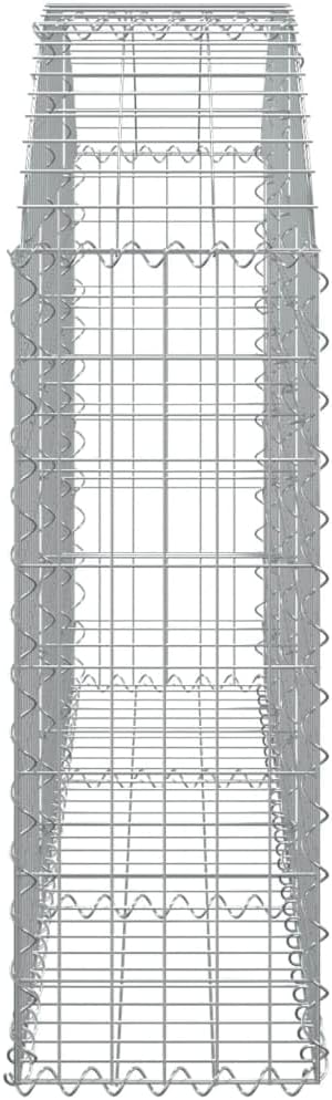Arched Gabion BasketGarden DecorationBackyard Raised BedsFreestanding PlantersGardening AccessoriesHerb Plantersfor BalconiesTerracesGardensPatios59.1x11.8x31.5/39.4 Galvanized Iron