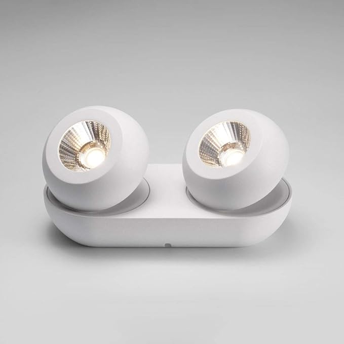 20w Led Ceiling Spotlight Accent Lamp 2-Light lti-directio l Mounted Mount FixturesBlack AlumiExpression artistique m Spot Lights for Kitchen Office