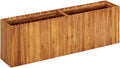 Garden Raised Bed Standing Planter Patio planters Garden beds Outdoor Planter Boxes Suitable for Orchard Nursery Courtyard Corridor 59x11.8x19.6 Solid Acacia Wood