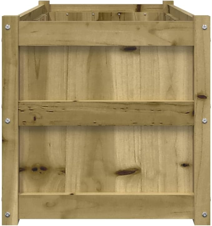 2pcs Wooden Garden Planter Box Outdoor Flower Box Wood Flower Boxes for Outdoor Plants Raised Garden Bed Planter Box Impregnated Wood Pine-283