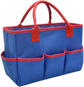 Garden Tool Kit 5 Side Pockets Garden Tote 600D Oxford Cloth Garden Tool Storage Bag Gardening Tool Kit Holder (Tools Not Included)