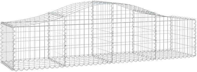 4-Pack Large Galvanized Iron Gabion Basket Set 78.7 x 78.7 x 19.7 Inches Silver Raised Garden Wall Planter Outdoor Landscaping Barrier for Backyard Patio Garden Bed Projects