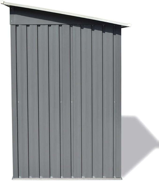 Garden Raised Bed Galvanized Steel 126x31.5x31.3 Gray