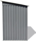 Garden Raised Bed Galvanized Steel 126x31.5x31.3 Gray