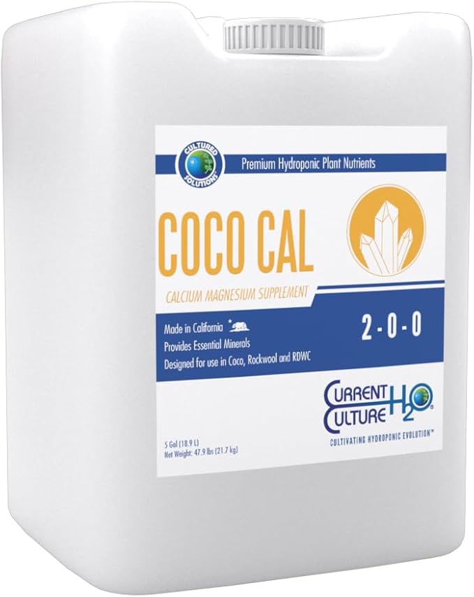 Coco Cal - Cal/Mag | Pure Liquid Fertilizers | Crystal Clear Blends | Consistently pH Stable | Developed for Hydroponic Applications - 5 Gallon Size