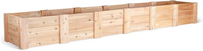 Infinite Cedar Premium Cedar Raised Garden Bed (2' x 12' x 16.5 H)