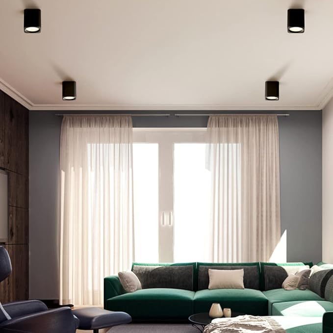 Led Mount Spotlight Square Ceiling Downlight Accent Spot Lighting Indoor AlumiExpression artistique m Housing 12w Directio l Spotlights for Hallway Corridor Gallery Display Kitchen