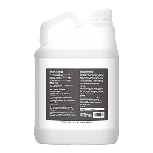 PowerSi Original 5L – Premium Silica Supplement for Stronger Plants &amp Maximum Nutrient Uptake – Enhances Growth Resilience &amp Yield – Highly Concentrated &amp Fast-Acting