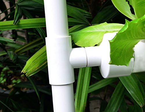 Wall-Mounted Hydroponic Grow Kit 36 Plant Sites Hydroponics Planting System 4 Food-Grade PVC Pipes Hydroponic Gardening Indoor System with 110V Well PumpPlanting SpongeHose