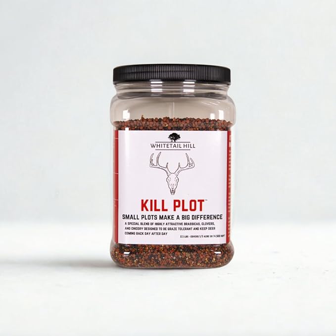 Kill Plot Food Seed Mix for Deer 1/3 Acres or 3 Acres Highly Attractive Mix of Brassicas Clovers and Chicory Made for Small Plots