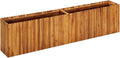 Acacia Wood Garden Raised Bed 78.7x11.8x19.6 for Outdoor Flower Plant Vegetable Growing and Herb Gardening in Planter Boxes