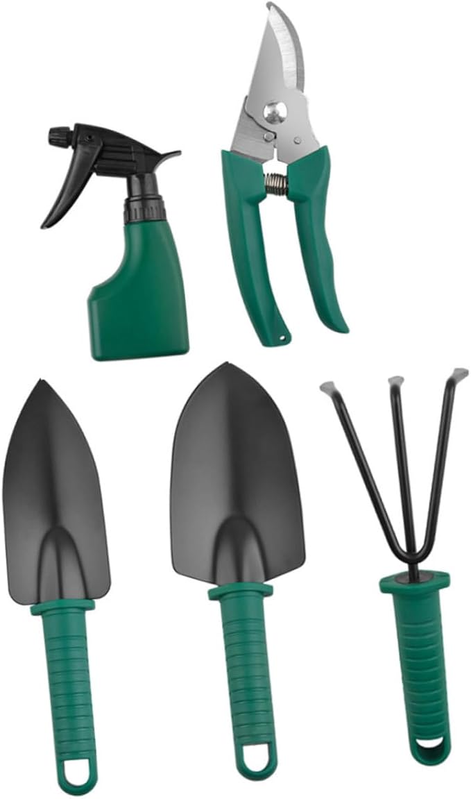 1 Set Garden Tool with Storage Case Gardening Tools Including Shovel Rake Scissors and Sprayer Ergonomic Design for Easy Use Durable and Sturdy for Efficient Gardening