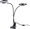 Adjustable Dual-Head LED Plant Growth Lamp for Indoor Use 5V Timer Function Clip-On Design Color Cycle for Greenhouse and Home Planting