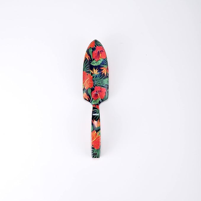 Floral Garden Tool Set 4PCS Gardening Kit with Beautiful Print Gardening Gifts Tools for Women with Transplant Trowel Fork Hand Rake Cultivator /2589 464895