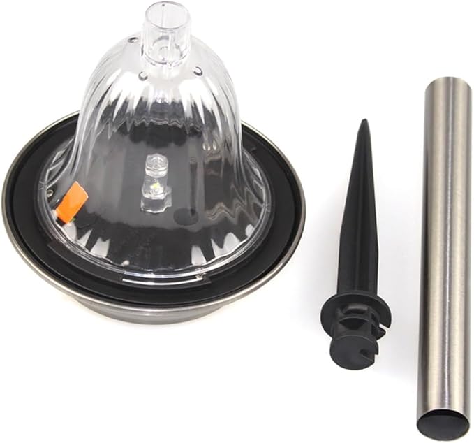 Toyvian 4pcs Led Solar Garden Lights Stainless Steel Lawn Lamp Landscape Lights for Outdoor Decor Easy Install