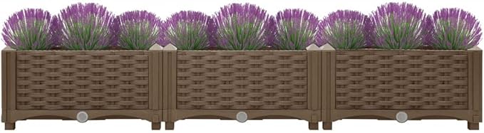 Raised BedGarden PlantersGarden PlantersGarden CenterpiecesGarden BedsRaised Beds for Growing FlowersHerbs and Fruits47.2x15.7x9.1 Polypropylene