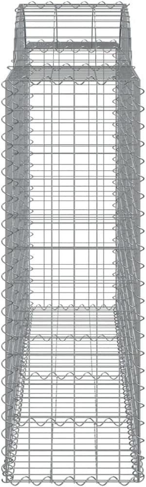 Galvanized Gabion Basket Set 5 Pack 78.7x78.7x19.7 in Large Outdoor Planter Retaining Wall for Garden Patio Raised Bed Metal Silver
