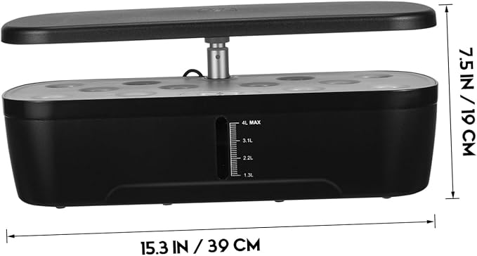 VANZACK 1Set Hydroponics Growing System Indoor Garden Kit with Intelligent Control Multi Porous Design Space Saving for Home Use Includes Supplementary Light for Healthy Plant Growth