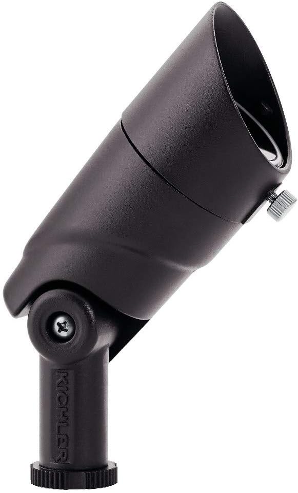 KICHLER Landscape LED 5.5 Watt 3000K Landscape Accent Light with Variable Lumen Output in Textured Architectural Bronze 16015AZT30
