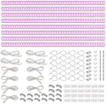 Barrina T5 Grow Lights Full Spectrum 2ft 80W (8 x 10W 500W Equivalent) T5 LED Grow Light Bulbs Plant Lights for Indoor Plants Greenhouse Plug and Play Pink 8-Pack