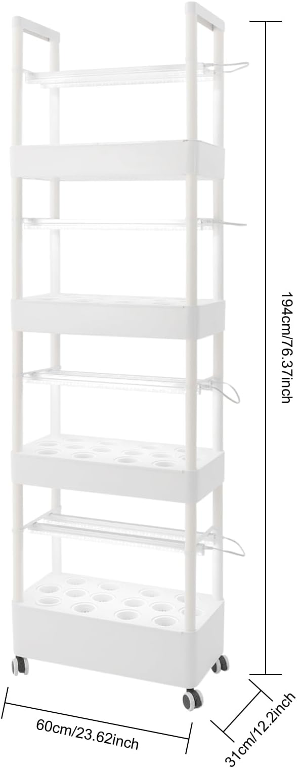 Hydroponic Grow Tower 60 Pods Vertical Hydroponic Growing System with 6.6 Gal Water Tank 12-Tier Soil-Free Indoor Gardening Kit for Vegetables Herbs Fruits Home &amp Greenhouse