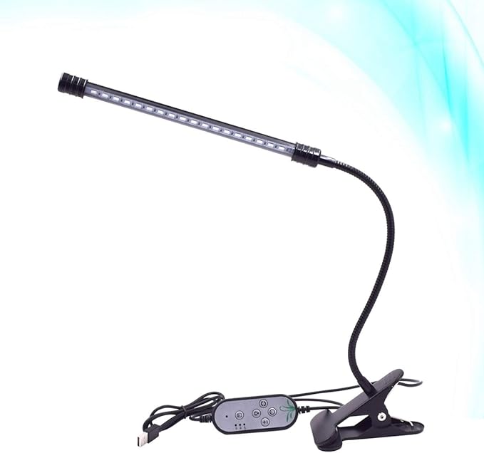 9w Adjustable Gooseneck Led Grow Light Single Head Timing Function for Indoor Plants Hydroponic Greenhouse Vegetable Garden