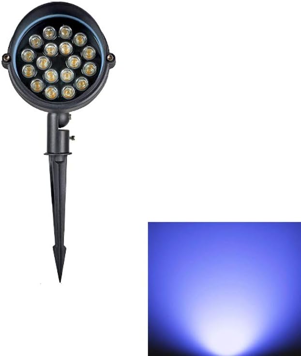 6W/12W/18W LED RGB Color Gradient Light Outdoor Waterproof Tree Spotlight Villa Community Park Landscape Ground Lights Garden Patio Aluminum Flood Light IP65 Fittings