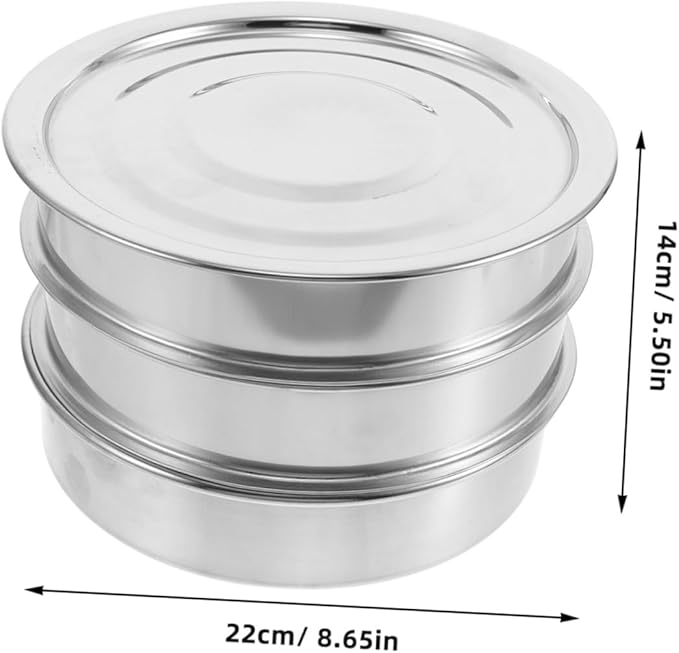 1 Set Machine Sprouting Kit for Wheat Grass Broccoli Growing Kit with Lid Stackable Growing Trays Broccoli Sprouting Kit with Lid Silver Stainless Steel