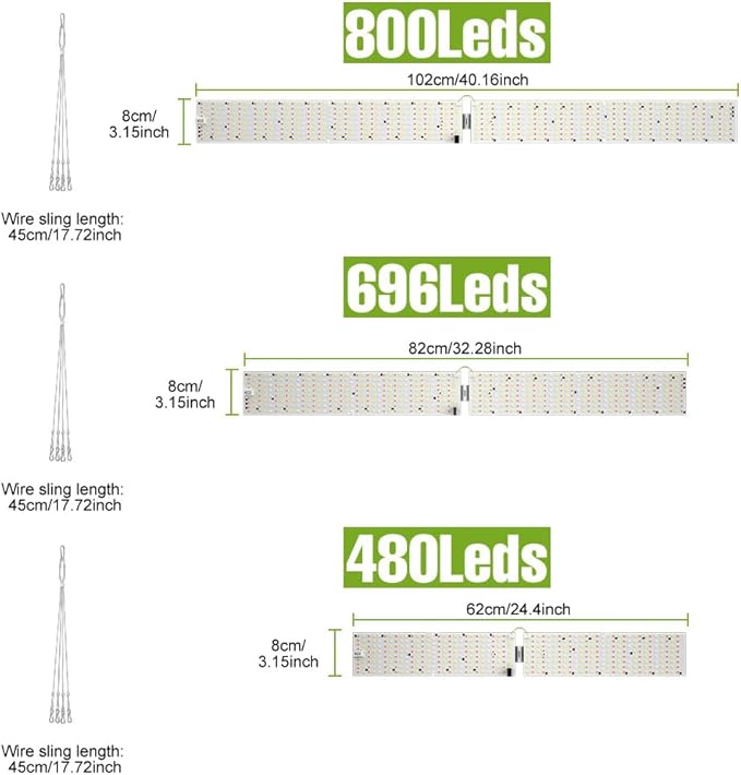 2PCS 600W Full Spectrum Supply Efficient Plant Lights for Indoor Growing Phases Germination Boost –Suitable for Small-Scale Commercial Hydroponics Flower Plantations (Roses Orchids) and Fruit Pots