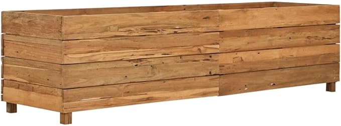 Raised Bed Natural Wood Steel Patio Garden Retaining Wall Landscape Fencing for Stone or Galvanized Plants Recycled Teak Welded Wire Fence Panels