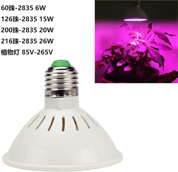 Luopan Indoor Lighting 10pcs/lot 60/126/200/260Led-2835SMD AC85-265v Vegetable Seedling Supplement Light Potted Succulent Plant Grow Light (Size : 200-2835 20W)